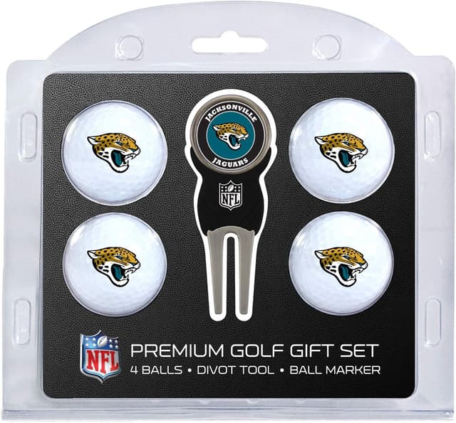 Detalle de Team Golf NFL Regulation Size Golf Balls (4 Count) & Divot Tool with Removable Double-Sided Magnetic Marker