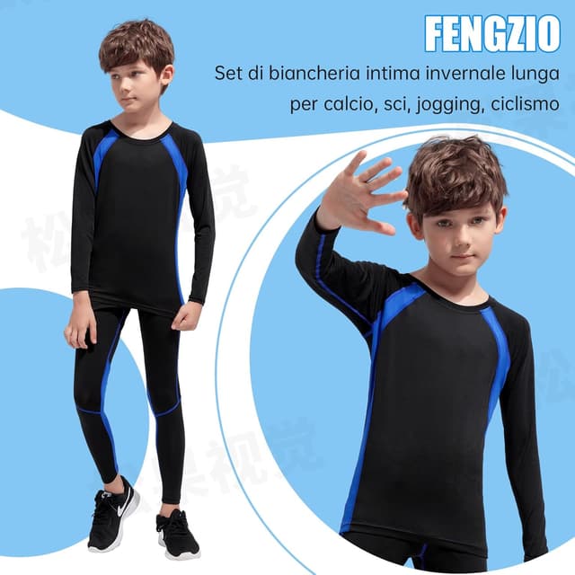 Thumbnail 5 de Fengzio Bambini Intimo Termico Set 2 pezzi