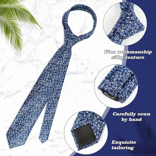 Detalle de Floral wedding tie set 8cm