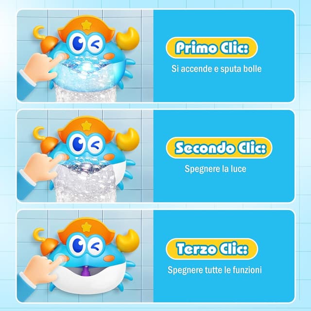 Thumbnail 6 de iKidiki Giochi Bambini Granchio Bolle 230 ml