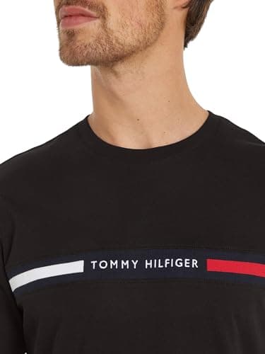 Detalle 1 de Tommy Hilfiger Camiseta Manga Corta Hombre, Negro, S