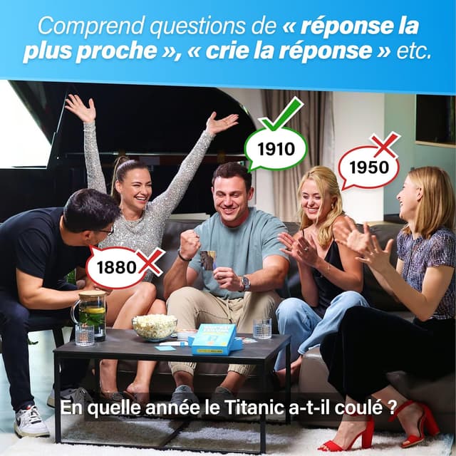 Detalle de The World Game Super Quizz (Française) — jeu trivial Super Quizz avec 1200 questions de culture générale