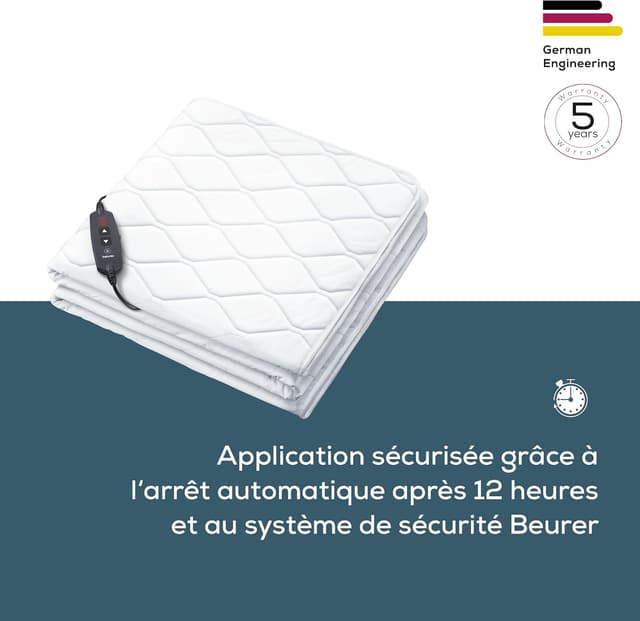 Detalle de Beurer UB 74 sous-couverture chauffante 200x100 cm ⚙