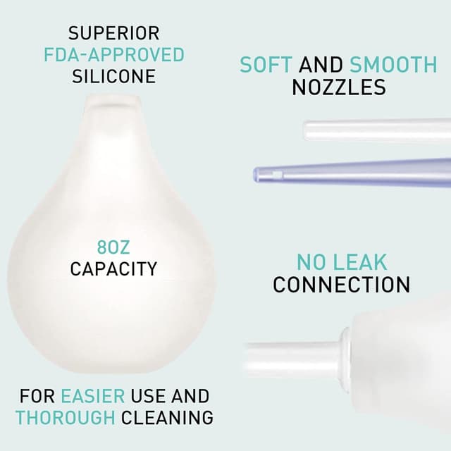 Detalle 2 de TopQuaFocus 8oz enema bulb kit for colon cleansing