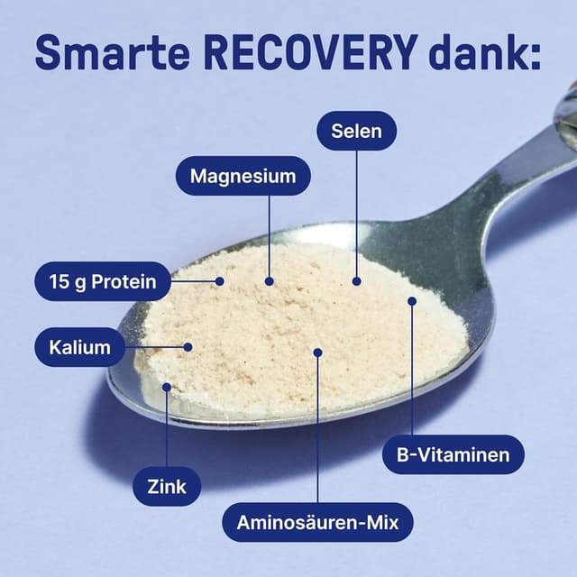 Detalle de Braineffect Recharge Premium Hydratationsmischung (360 g) – Elektrolyte ohne Zucker mit Stevia, EAA & BCAA, Zitronengeschmack