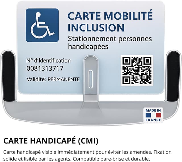 Thumbnail 3 de Idée pro mobilité Support Carte CMI PMR