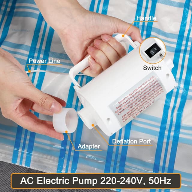 Detalle 2 de Storage Master vacuum bags, 8 jumbo with pump