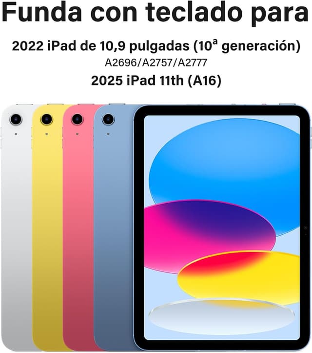 Detalle 2 de BQSS Teclado Bluetooth para iPad 10/11 Gen