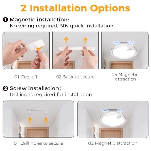 Thumbnail 7 de Uwithm plafón con sensor de movimiento, batería recargable 7000mAh y mando a distancia