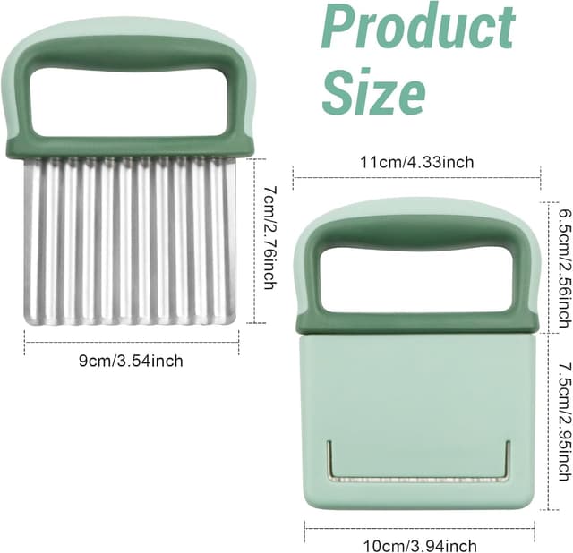 Thumbnail 1 de YIWONFU Wellenschneider 2 Stück Grün