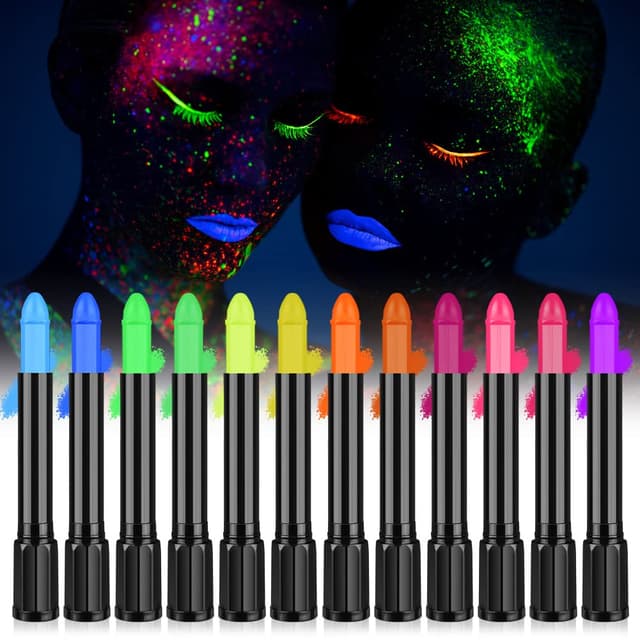Imagen de AOOWU UV Bodypainting 12 Farben Neon Set en OfertitasTOP