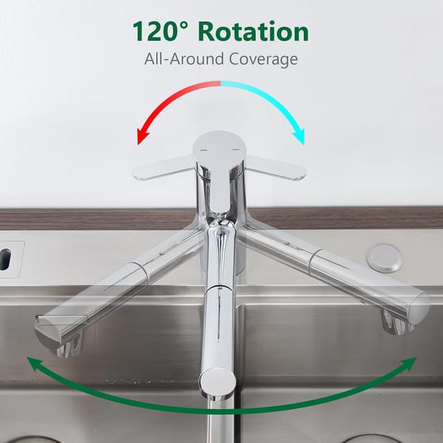 Thumbnail 5 de Kelleria Rubinetto Cucina con Doccia Estraibile 50 cm