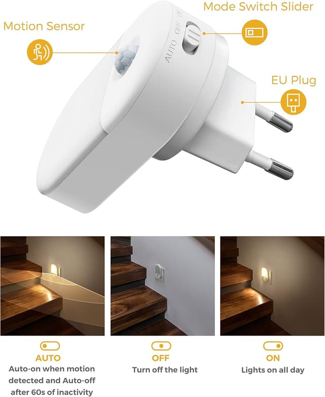 Thumbnail 2 de LOHAS-LED Nachtlicht mit Bewegungsmelder 3000K