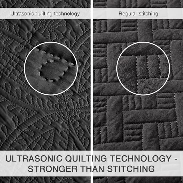 Detalle de Love's cabin King Size Quilt Set 106x96