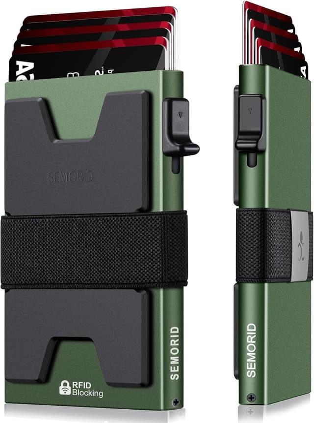 Thumbnail 2 de SEMORID Slim Aluminum Card Holder Wallet 12 cards 💼