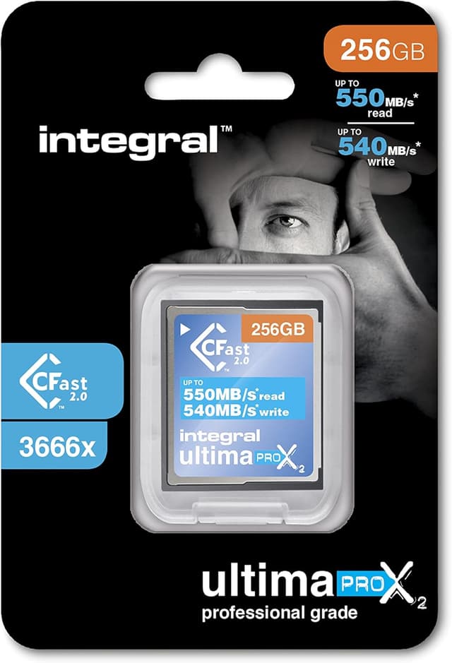 Detalle de Integral CFast 2.0 256 GB 550 MB/s