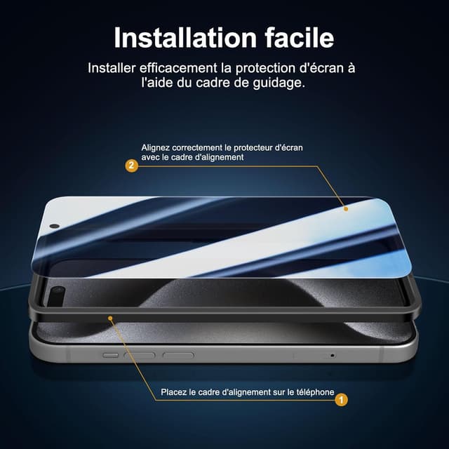 Thumbnail 2 de NEW'C iPhone 15 Pro Verre trempé 6,1"