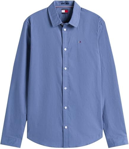 Detalle de Tommy Jeans TJM Camisa manga larga azul XS