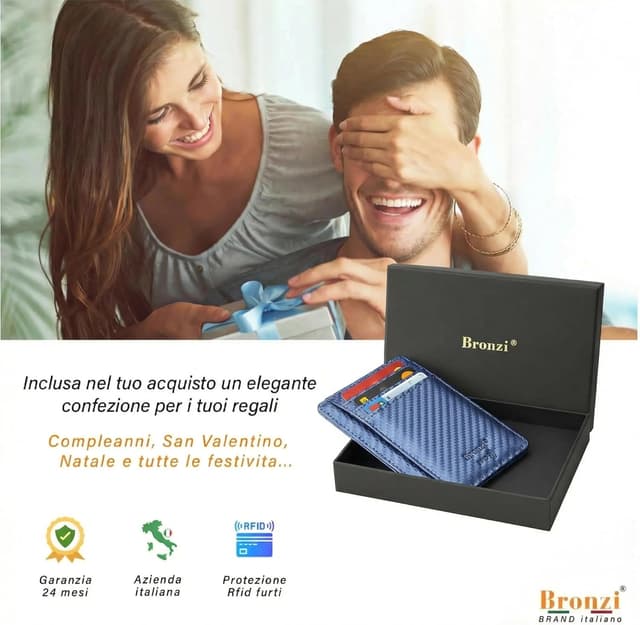 Thumbnail 6 de Portafoglio Slim Bronzi RFID 13,56 MHz