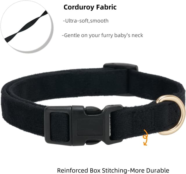 Detalle de Petiry Dog Collar Size M, corduroy comfort