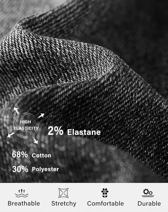 Thumbnail 6 de roswear Women’s Ripped Mid-Rise Stretchy Denim Jean Shorts