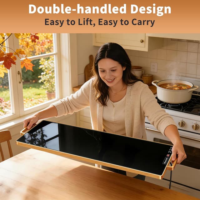 Detalle 2 de Electric Warming Tray 32x12 Food Warmer