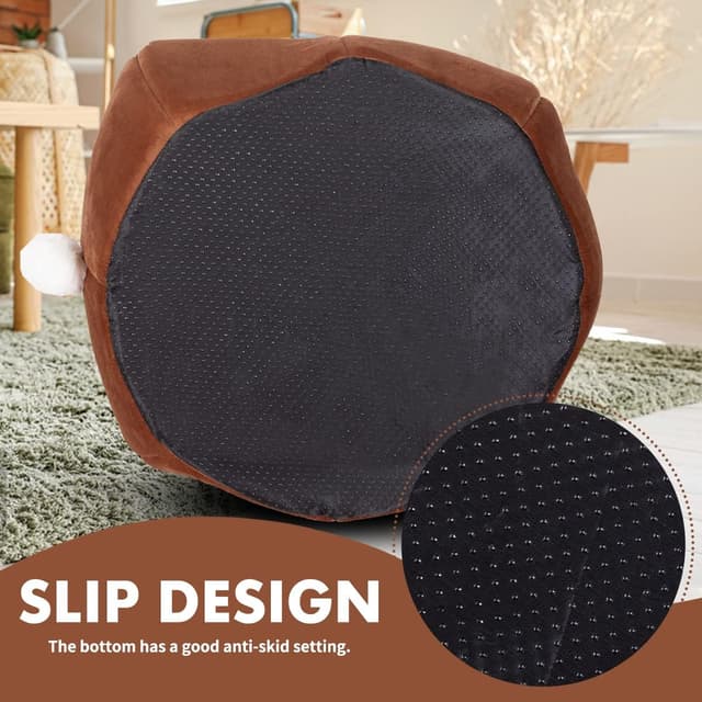 Detalle de Pinkgarden Cat Bed Indoor Cat House Tent Cave with Removable Washable Cushioned Pillow (Brown)