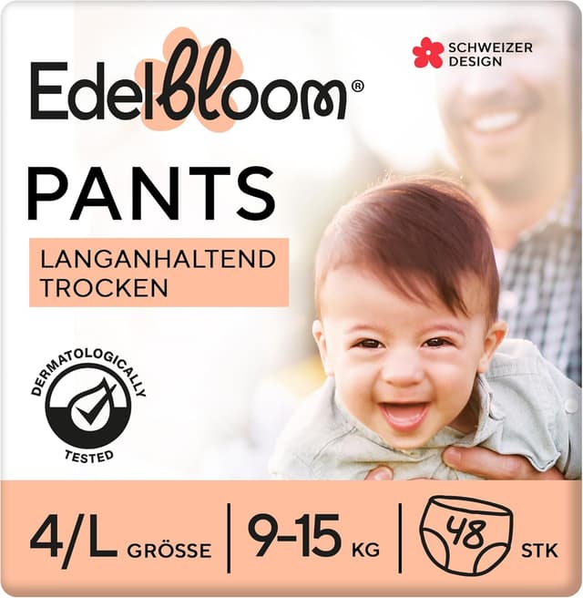 Imagen de Edelbloom Premium 48 Windelhöschen Größe 4 en OfertitasTOP