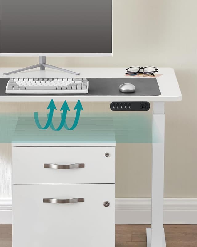 Detalle 2 de Songmics Cadre de Bureau Électrique LSD019W01V1