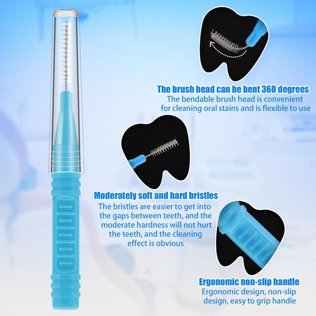 Detalle de RAYITO 100 Interdental Brushes 5 sizes 🪥
