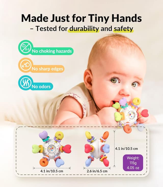 Thumbnail 6 de Baby Silicone Teething Toy 0-12 months