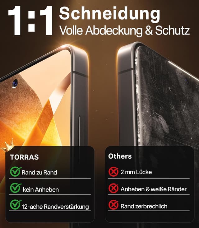 Thumbnail 4 de TORRAS Galaxy S26 Ultra Panzerglas 0,23 mm