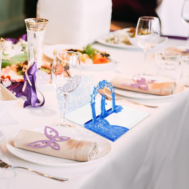 Thumbnail 5 de Vicloon Carte de Vœux 3D Pop‑Up Bleu