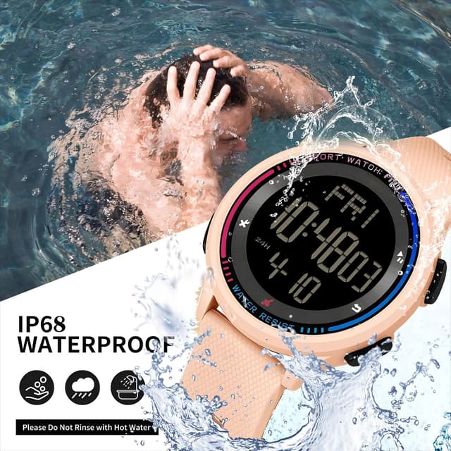 Detalle 1 de findtime Digital Damenuhr 13 mm 5ATM