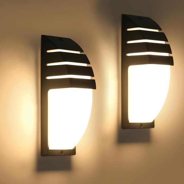 Thumbnail 3 de Goeco 2 Pack lámparas de pared LED exterior 12W 1300LM