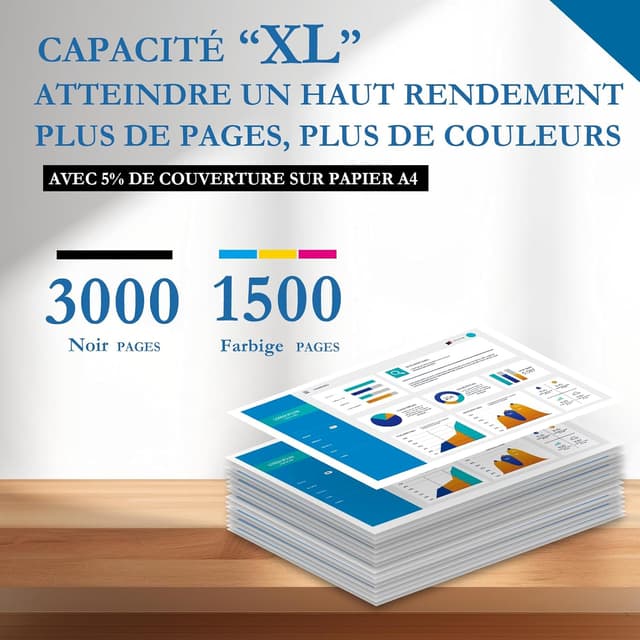 Detalle de Paeolos 3219XL cartouches compatibles Lot de 4