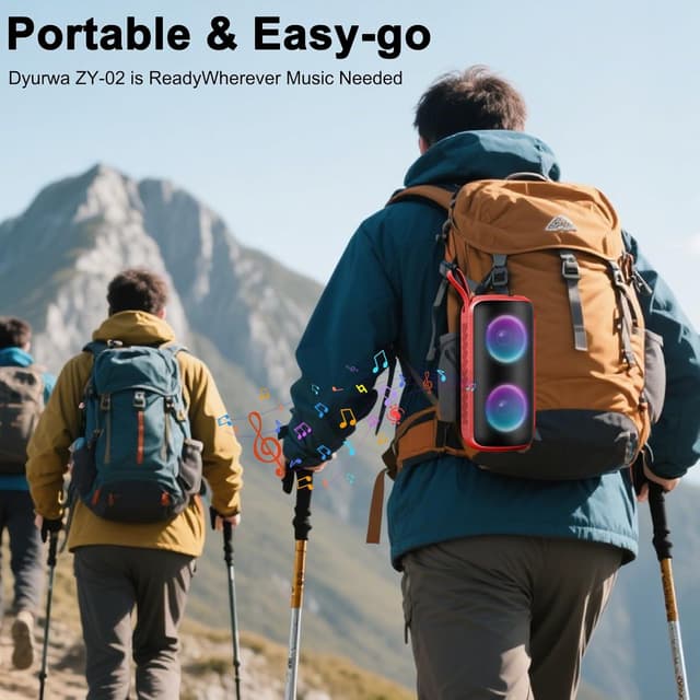 Detalle de Dyurwa Bluetooth-Lautsprecher Klein 12h Akku