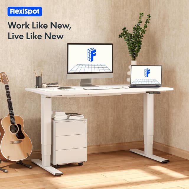 Thumbnail 1 de FLEXISPOT Scrivania Elettrica Regolabile 140×80 con Doppio Motore