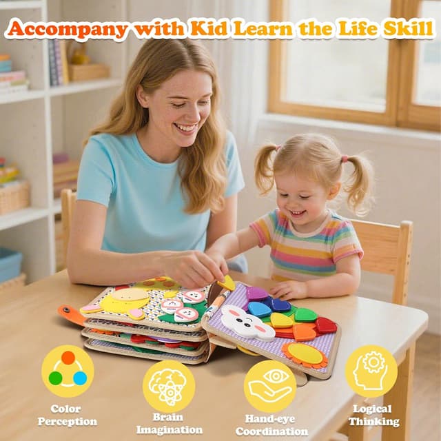 Thumbnail 5 de KETIEE Busy Board Montessori ab 1 Jahr