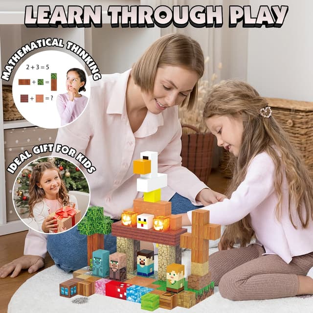 Detalle 1 de AIDYVOI Magnetic Blocks 3D Building Set 🧩