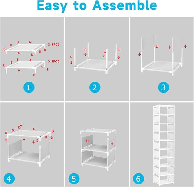 Thumbnail 8 de Zonstyle Zapatero de 10 Niveles🥿 Ahorra Espacio, Puerta Entrada