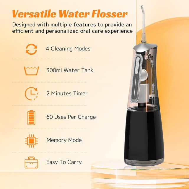Detalle 2 de FlossJet Water Dental Flosser 300ml 🦷
