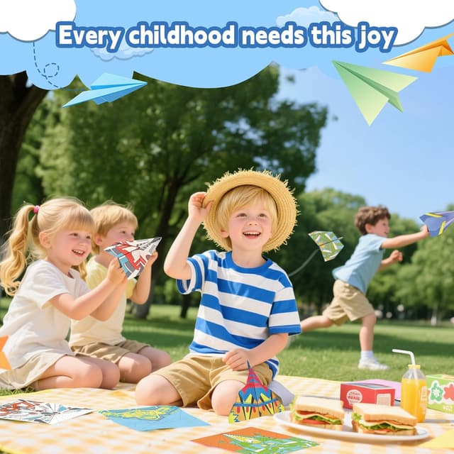 Thumbnail 6 de Lumikidz Paper Airplane Origami Kit for Kids (Ages 8–12) — 12 Designs & 36 Colorful Origami Papers