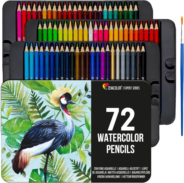 Imagen de Zenacolor 72 crayons aquarellables 🎨 en OfertitasTOP