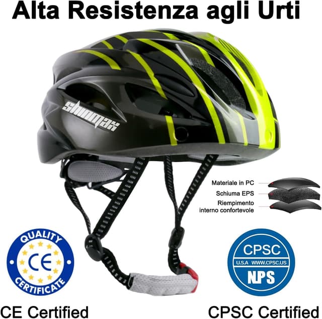 Detalle 2 de Shinmax Casco bici LED 56-62 cm regolabile