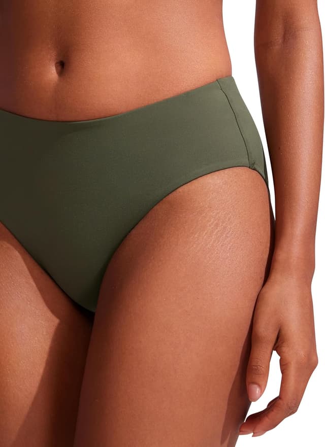Detalle 2 de CRZ YOGA Bikini Bottoms da donna a vita media con copertura totale
