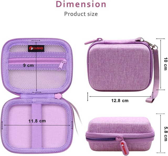 Detalle de XANAD Digitalkamera-Hülle & Tasche für Kodak Pixpro FZ55/FZ45 (lila) – Schutz für Kompaktkamera und Vlogging