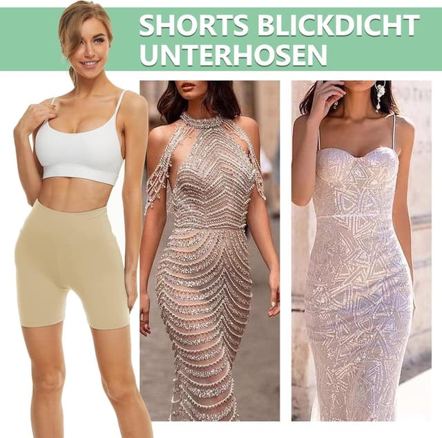 Detalle 2 de DDOBB Radlerhose Damen Kurze Shorts – blickdichte High-Waist Sporthose für Sommer & Fitness