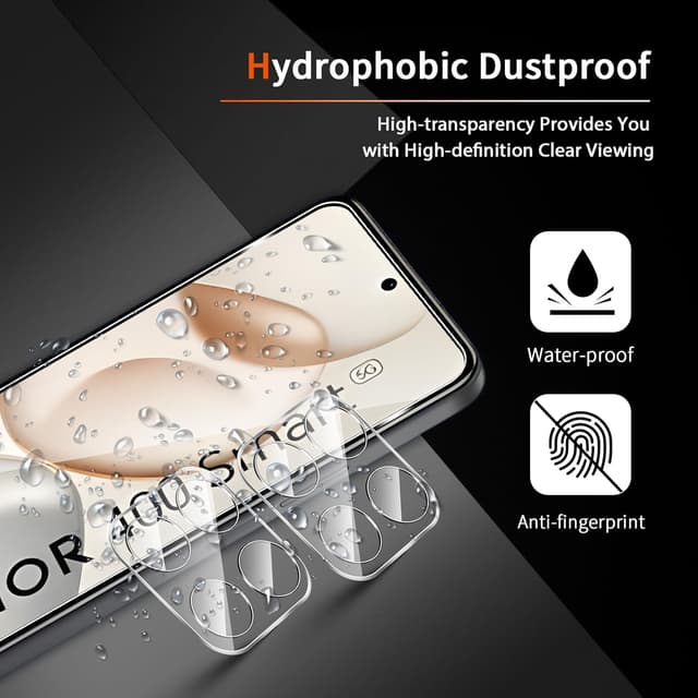 Thumbnail 2 de Liilaa Schutzfolie für Panzerglas Honor 400 Smart 5G – Displayschutz & Kameraschutz (2+2 Stück)