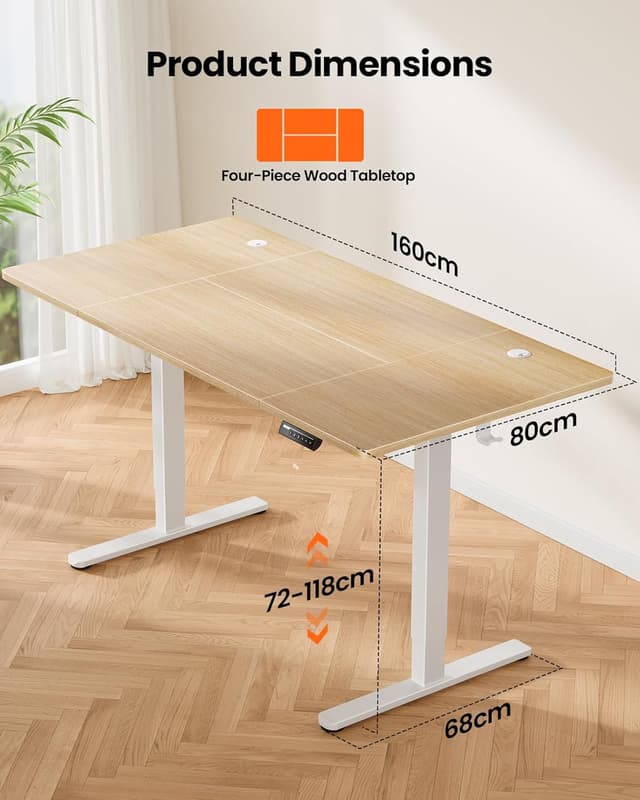 Thumbnail 5 de ErGear Electric Standing Desk 160x80cm